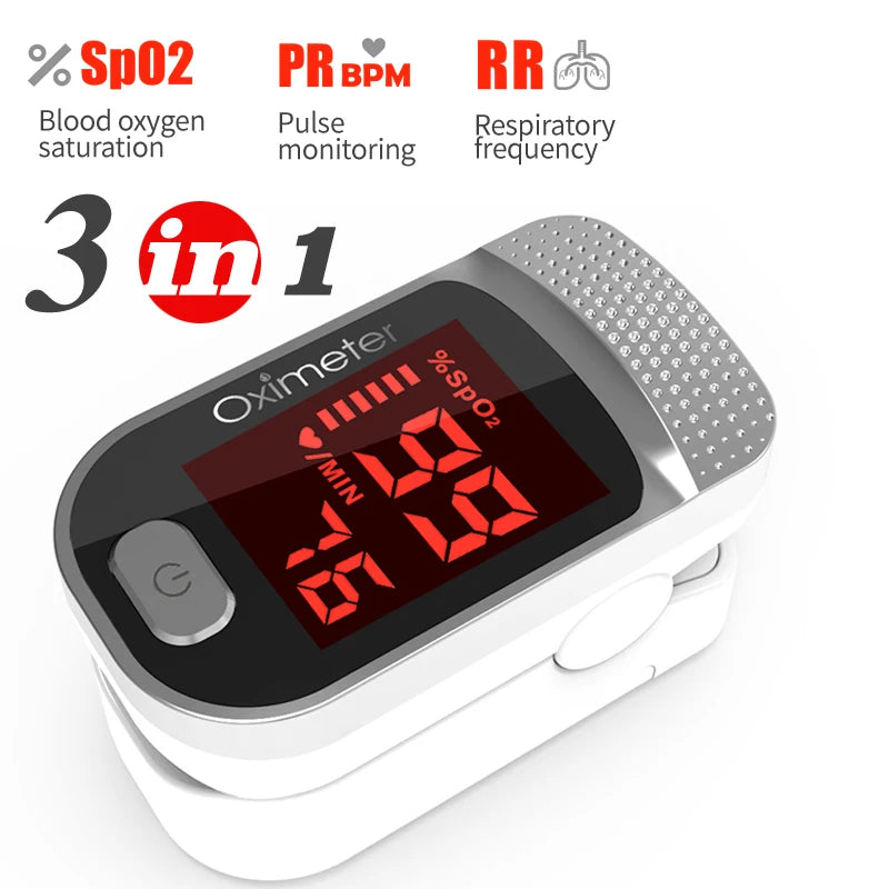 KIUZOU Finger Pulse Oximeter – Blood Oxygen Saturation Meter with SPO2, PR, PI & OLED Display Heart Rate Monitor OLED Oximeter