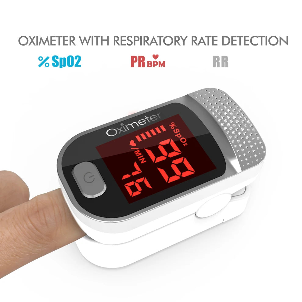 KIUZOU Finger Pulse Oximeter – Blood Oxygen Saturation Meter with SPO2, PR, PI & OLED Display Heart Rate Monitor OLED Oximeter