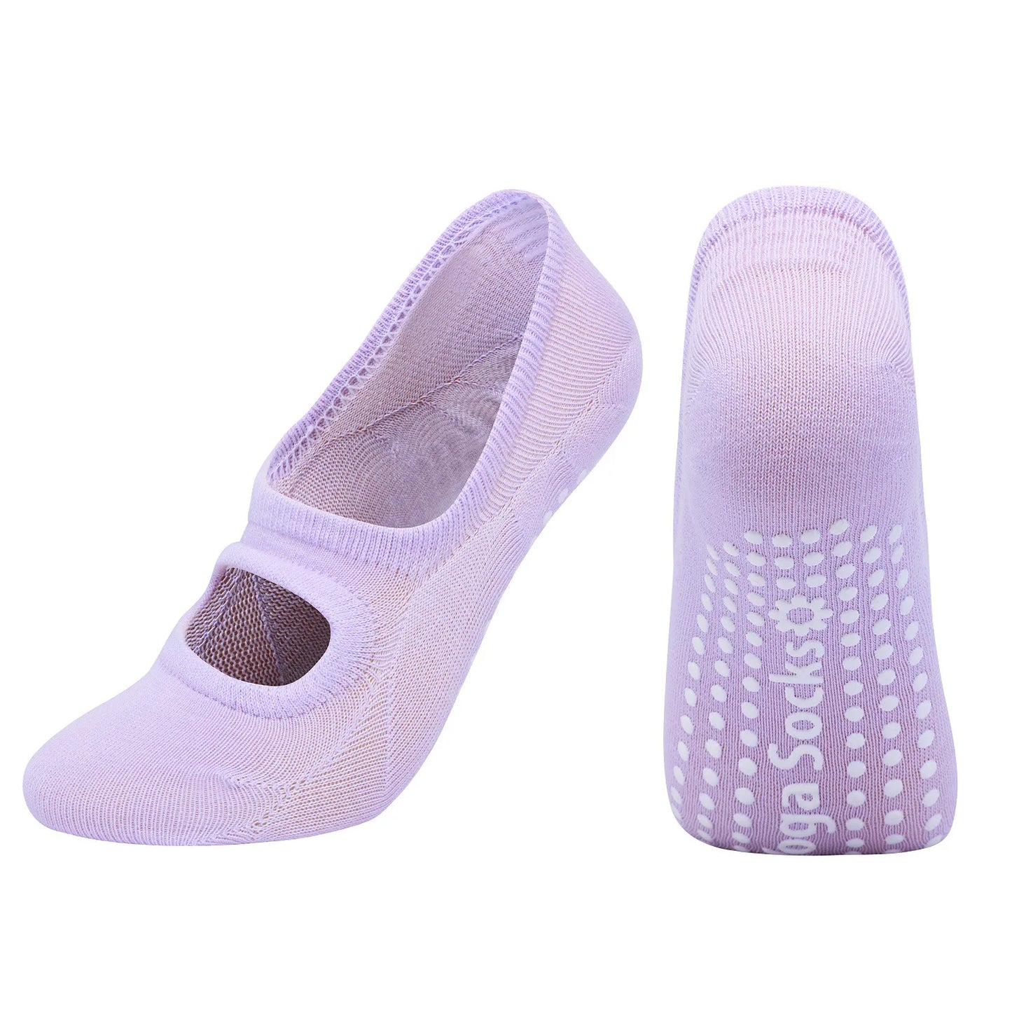EU 35-42 Silicone Anti-Slip Backless Yoga Socks Women Pilate Socks Indoor Dance Ballet Fitness Sports Socks for Fitness Gym