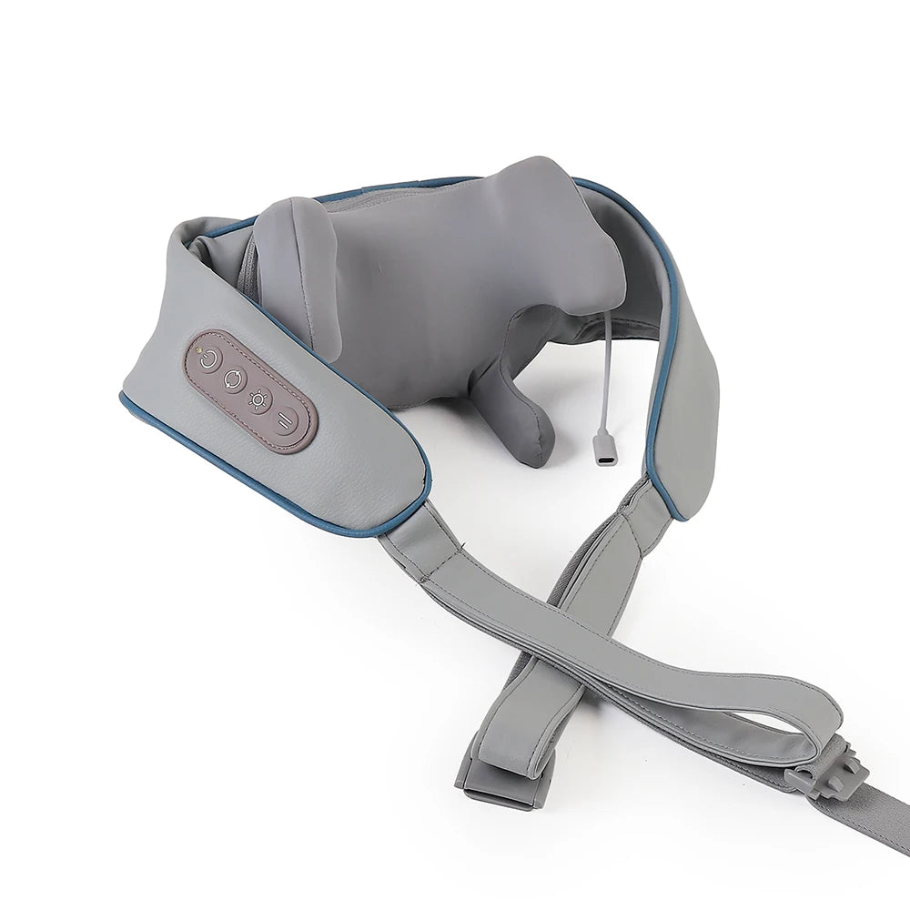 Foreverlily Wireless Neck and Back Massager – Deep Tissue Neck and Shoulder Kneading Massage Shawl for Cervical and Trapezius Relief