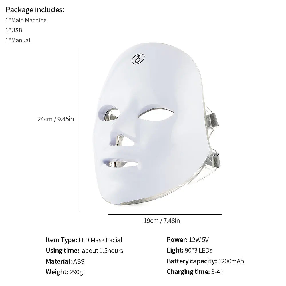 Face and Neck Beauty Machine – LED Skin Care Tool for Skin Rejuvenation and Facial Treatment