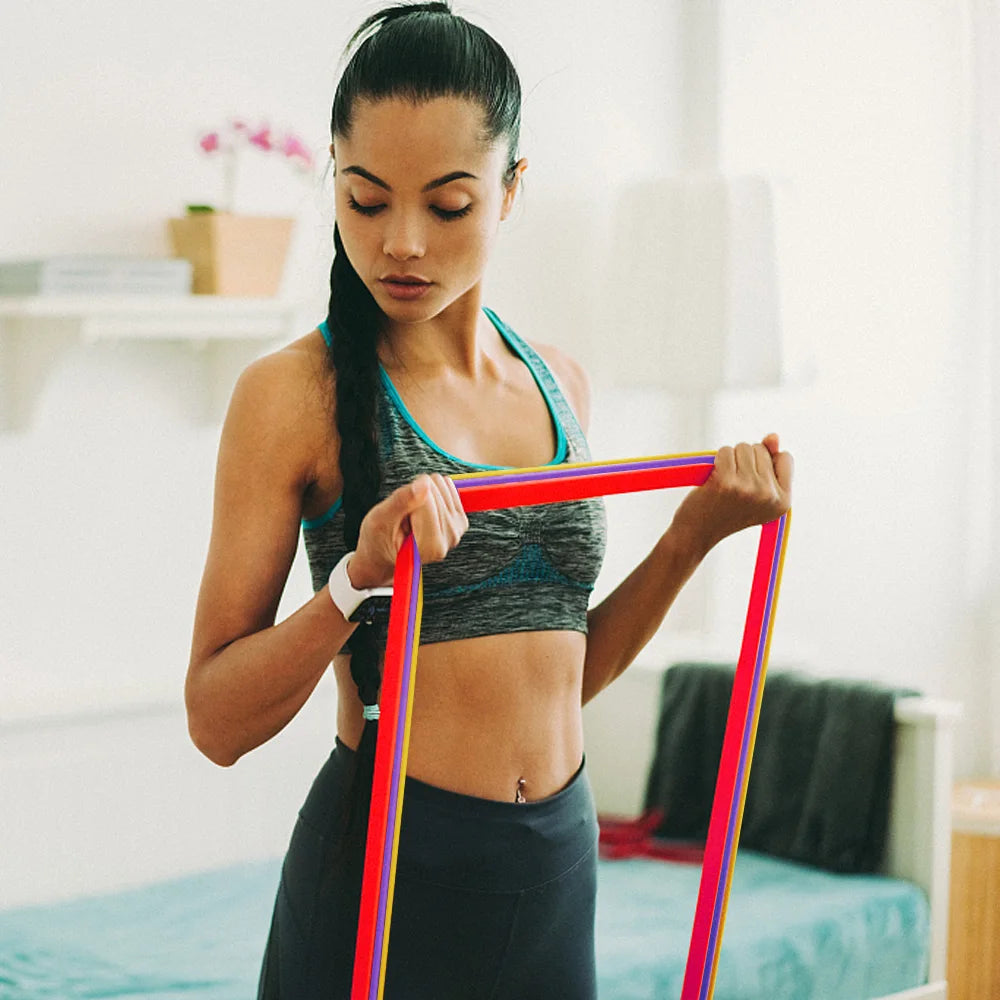 Tough Latex Free Resistance Band – Elastic Exercise Band for Strength Training, Pull-Ups & Gym Fitness Workouts