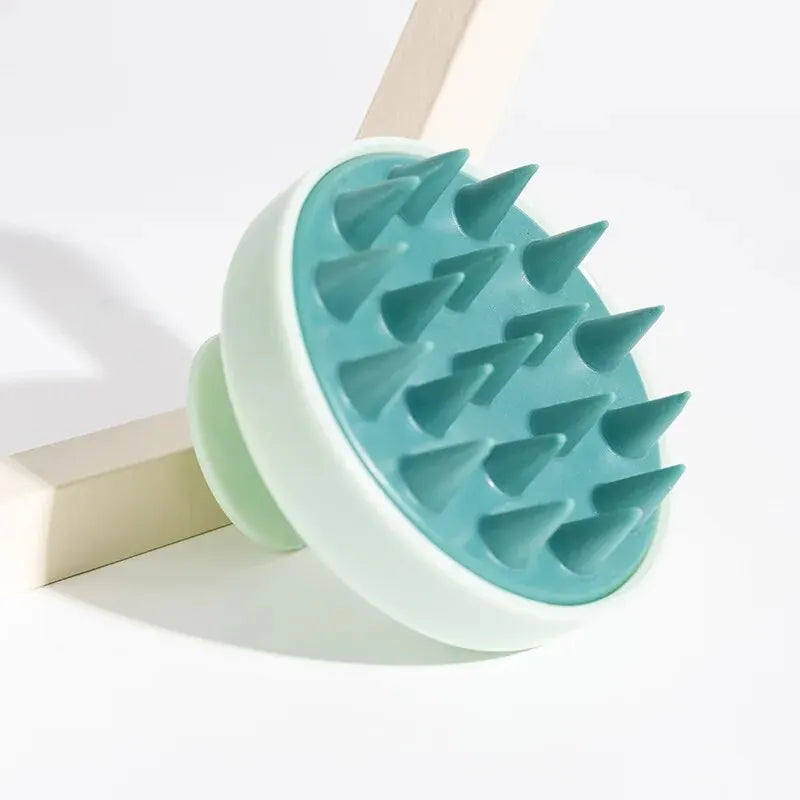 Silicone Shampoo Brush & Head Scalp Massager – Hair Washing Comb & Body Massage Tool for Bath, Shower & Salon Use