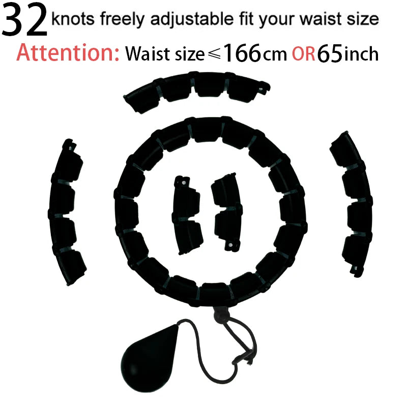 Smart Weighted Hula Hoop – Exercise Hoop for Adults with Adjustable Weight & Detachable Design, Home Fitness Equipment for Home