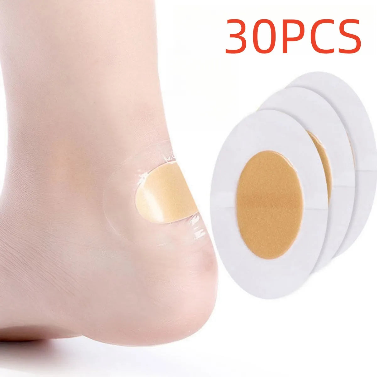 30pcs Gel Grip Heel Protector Adhesive Foot Patches Blister Pads Heel Liner Shoes Stickers Pain Relief Plaster Foot Care Cushion