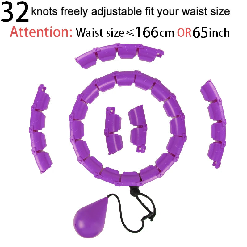 Smart Weighted Hula Hoop – Exercise Hoop for Adults with Adjustable Weight & Detachable Design, Home Fitness Equipment for Home