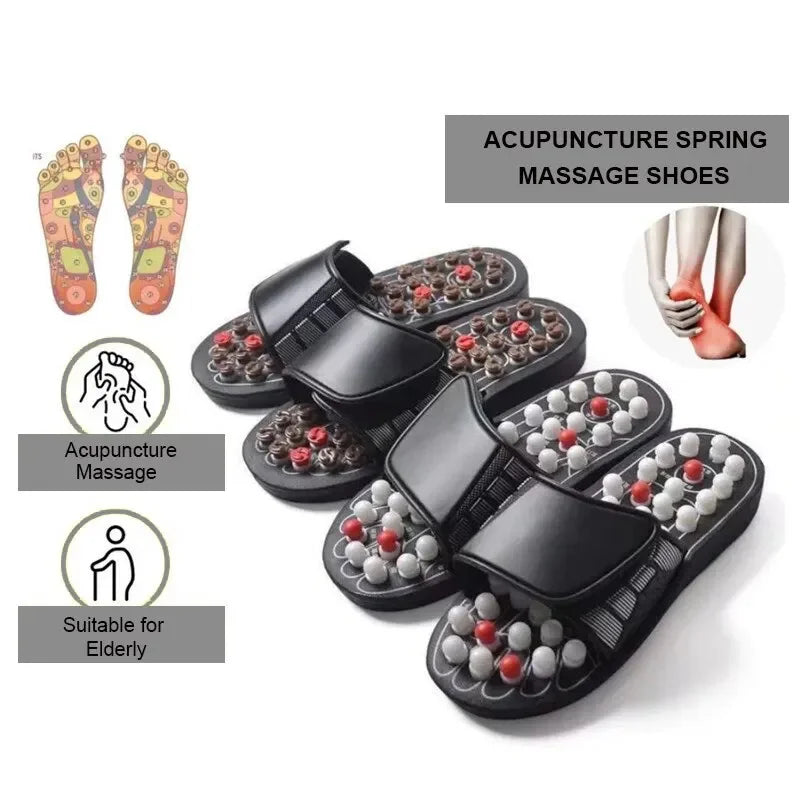 Acupoint Massage Slippers Foot Massager Flip Flop for Feet – Unisex Acupoint Slipper for Home Therapy & Health Care