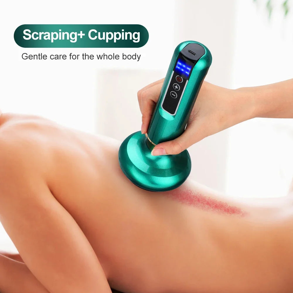 Chinese Electric Vacuum Suction Cup Cupping Massage Machine – Gua Sha Therapy Set for Slimming & Cellulite Relief