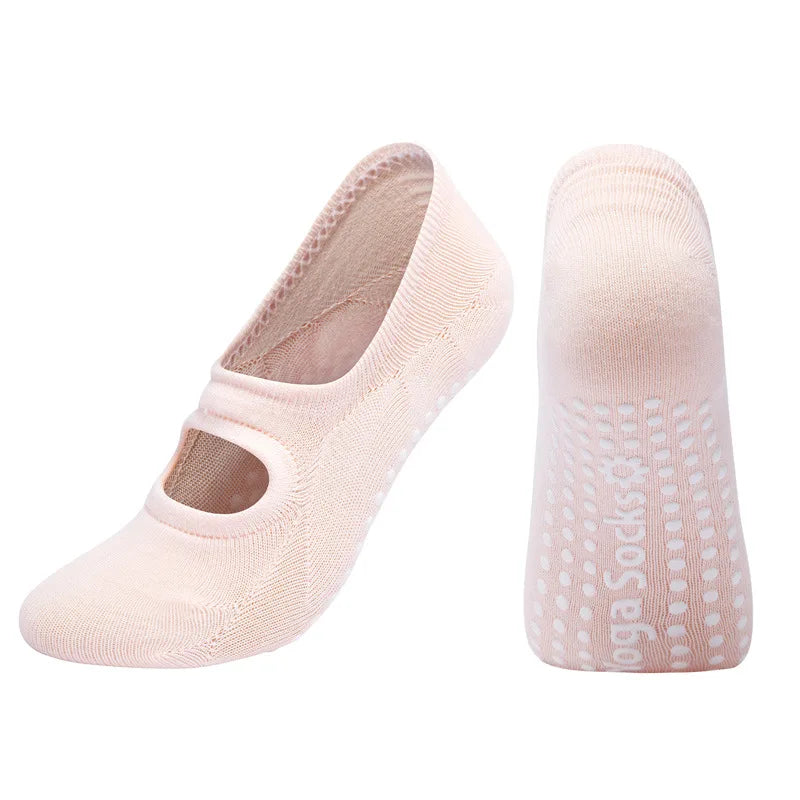 EU 35-42 Silicone Anti-Slip Backless Yoga Socks Women Pilate Socks Indoor Dance Ballet Fitness Sports Socks for Fitness Gym
