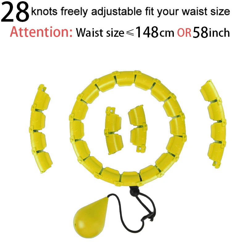 Smart Weighted Hula Hoop – Exercise Hoop for Adults with Adjustable Weight & Detachable Design, Home Fitness Equipment for Home