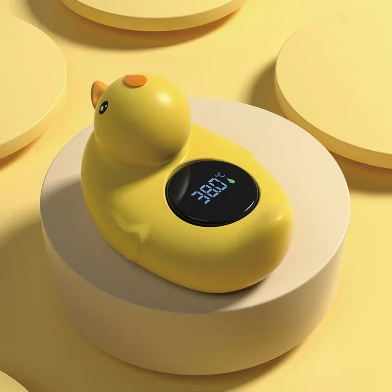 Little Yellow Duck Baby Bath Thermometer – Floating Waterproof Shower Thermometer & Safe Temperature Sensor for Baby Bath Time