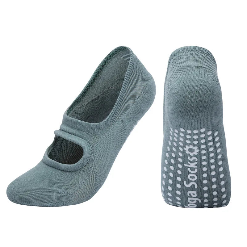 EU 35-42 Silicone Anti-Slip Backless Yoga Socks Women Pilate Socks Indoor Dance Ballet Fitness Sports Socks for Fitness Gym