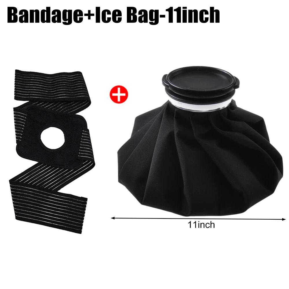 Reusable Ice Pack & Hot Water Compress Bag for Knee, Injuries, Headaches, Kids & Adults