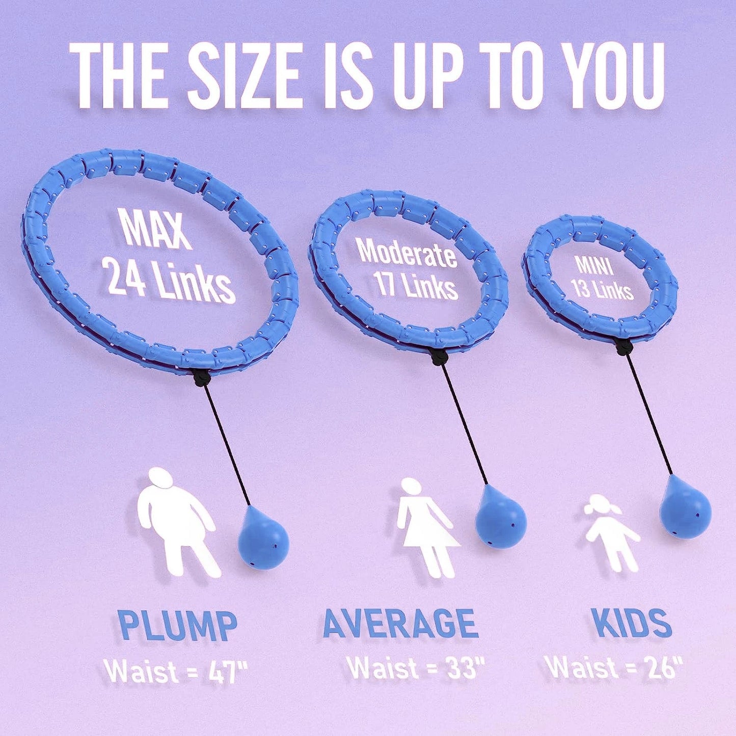 Smart Weighted Hula Hoop – Exercise Hoop for Adults with Adjustable Weight & Detachable Design, Home Fitness Equipment for Home