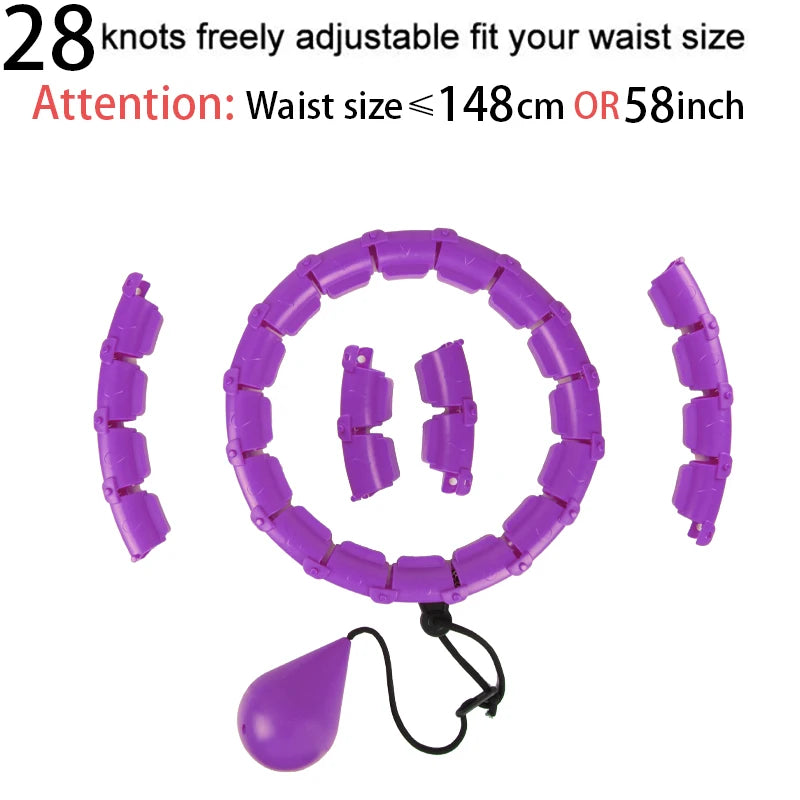 Smart Weighted Hula Hoop – Exercise Hoop for Adults with Adjustable Weight & Detachable Design, Home Fitness Equipment for Home