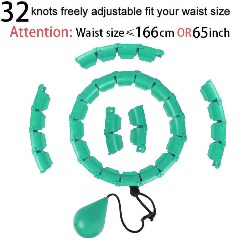 Smart Weighted Hula Hoop – Exercise Hoop for Adults with Adjustable Weight & Detachable Design, Home Fitness Equipment for Home