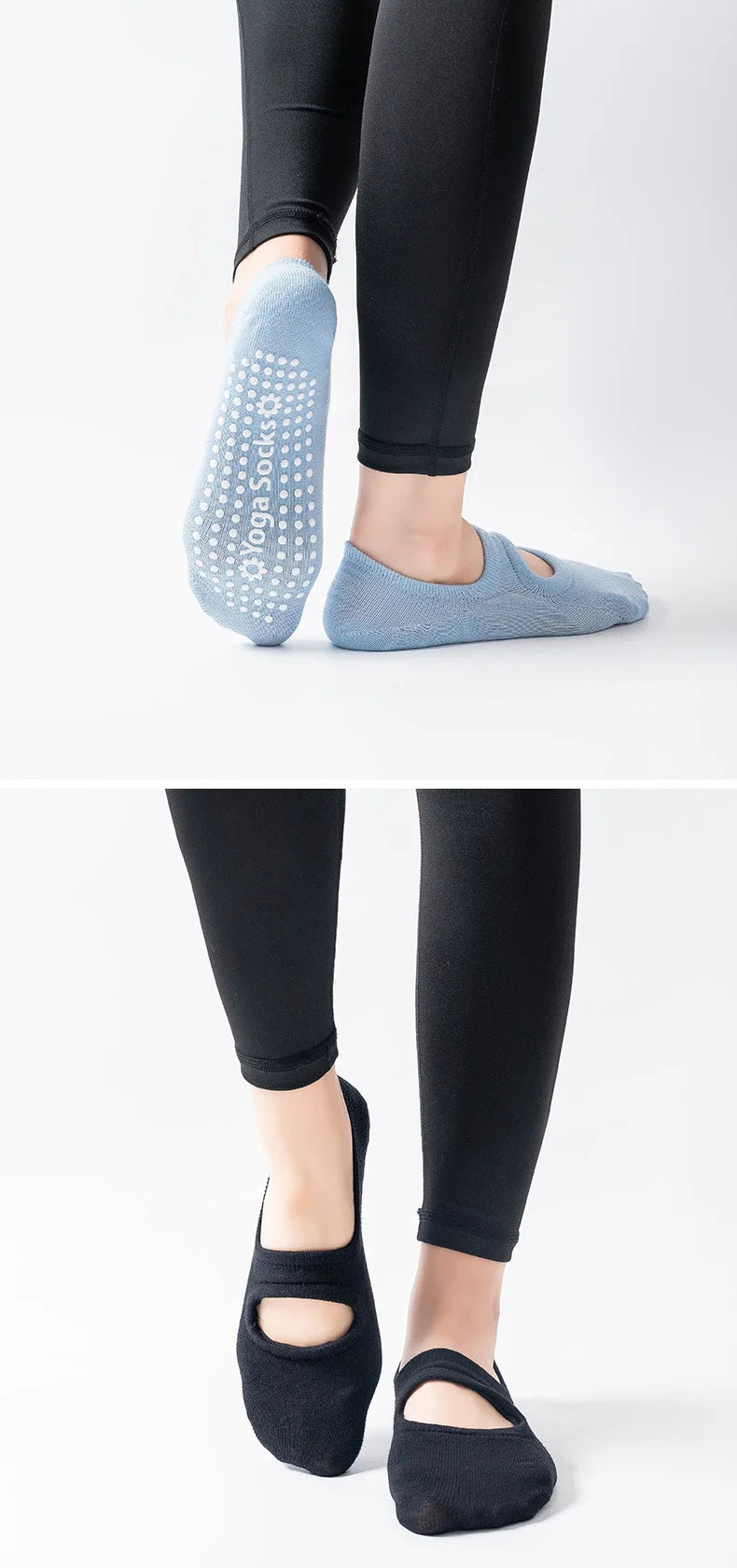 EU 35-42 Silicone Anti-Slip Backless Yoga Socks Women Pilate Socks Indoor Dance Ballet Fitness Sports Socks for Fitness Gym