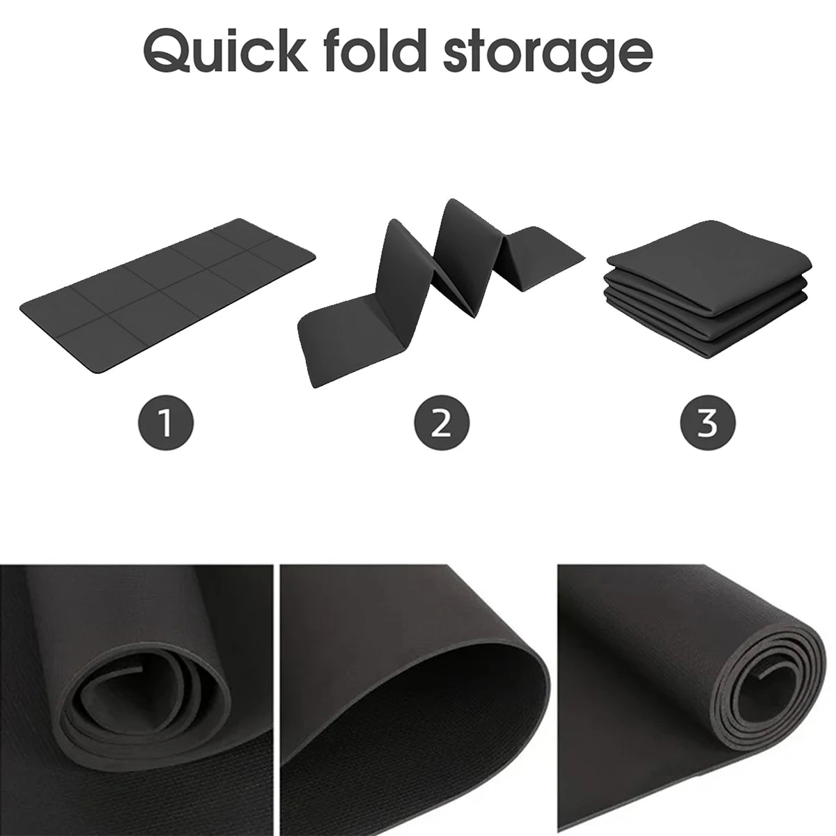 Anti-Slip Yoga Mat for Exercise, Pilates & Gymnastics – 4MM EVA Comfort Foam