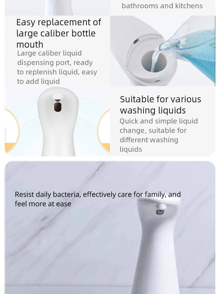 Automatic Sensor Soap Dispenser – Smart Motion Sensor Hand Soap Dispenser for Bathroom & Kitechen with Waterproof ABS Design