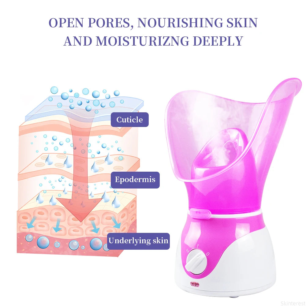 50ML Mini Face Steamer & Nose Steamer – Portable Facial Steamer for Deep Hydration, Pore Cleansing & Daily Skin Care