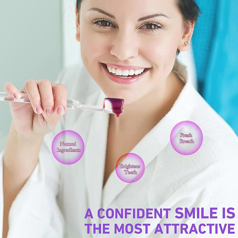 New 5D Teeth Whitening Toothpaste – V34 Purple Toothpaste Stick for Teeth Cleaning, Fresh Breath & Whitening Care