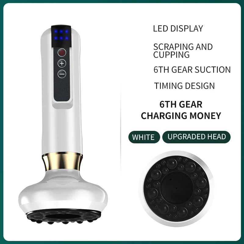 Chinese Electric Vacuum Suction Cup Cupping Massage Machine – Gua Sha Therapy Set for Slimming & Cellulite Relief