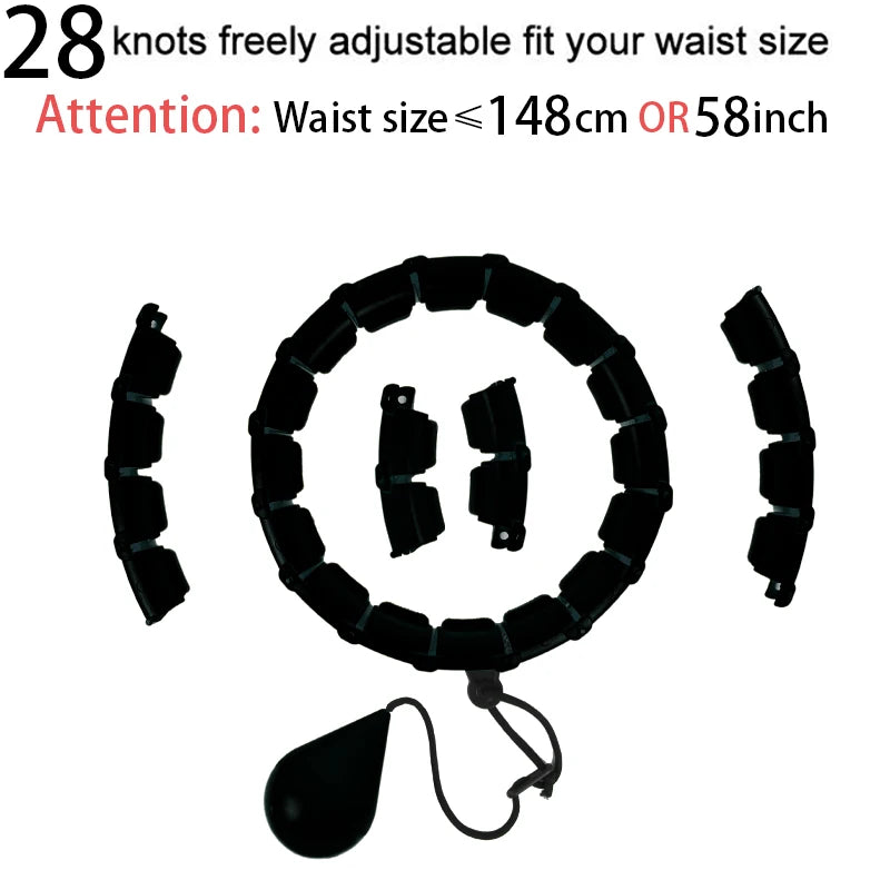Smart Weighted Hula Hoop – Exercise Hoop for Adults with Adjustable Weight & Detachable Design, Home Fitness Equipment for Home