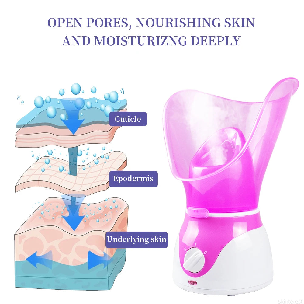 50ML Mini Face Steamer & Nose Steamer – Portable Facial Steamer for Deep Hydration, Pore Cleansing & Daily Skin Care