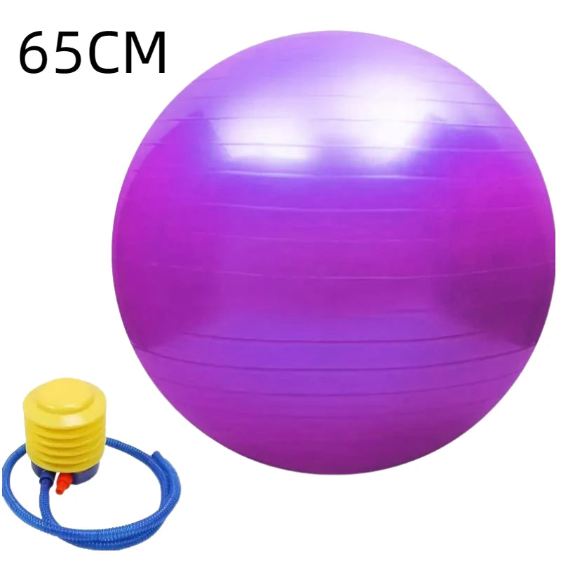 45CM–95CM Balance Exercise Ball – Gym Balls for Fitness, Yoga, Pilates & Home Workout | Thickened Anti-Burst PVC Equipment