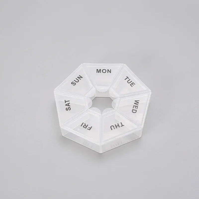 Mini Small Pill Organizer – Portable Pocket-Size Pill Box Container for Travel & 7-Day Medicine Storage