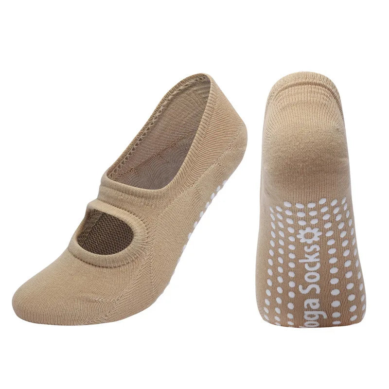 EU 35-42 Silicone Anti-Slip Backless Yoga Socks Women Pilate Socks Indoor Dance Ballet Fitness Sports Socks for Fitness Gym