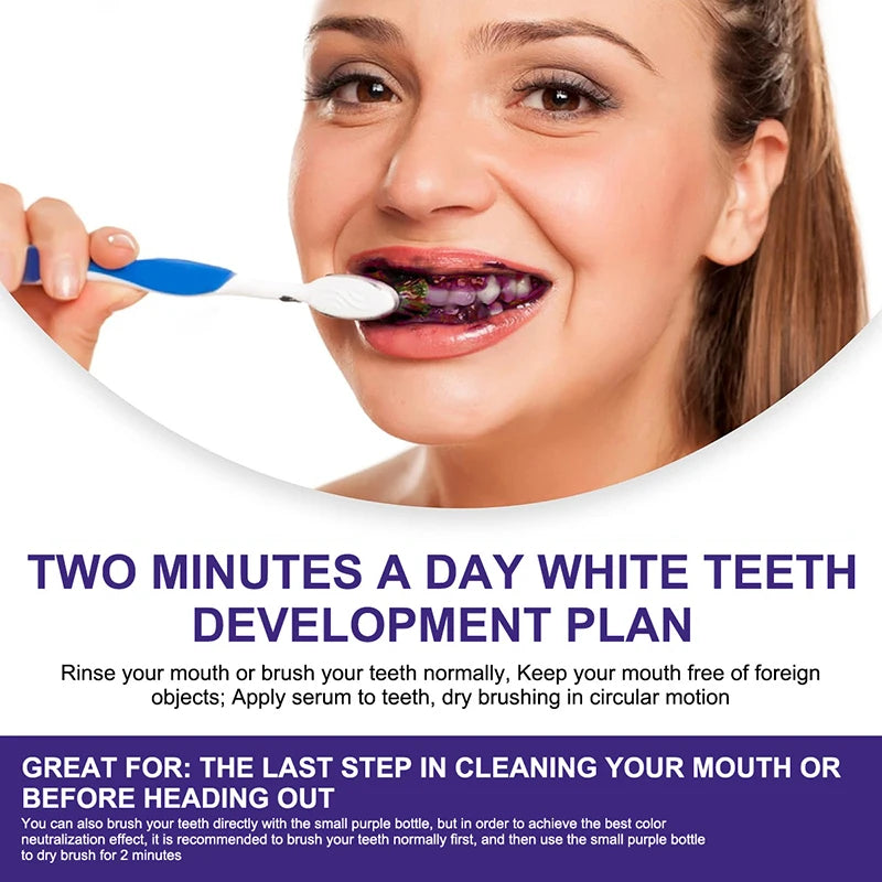 New 5D Teeth Whitening Toothpaste – V34 Purple Toothpaste Stick for Teeth Cleaning, Fresh Breath & Whitening Care