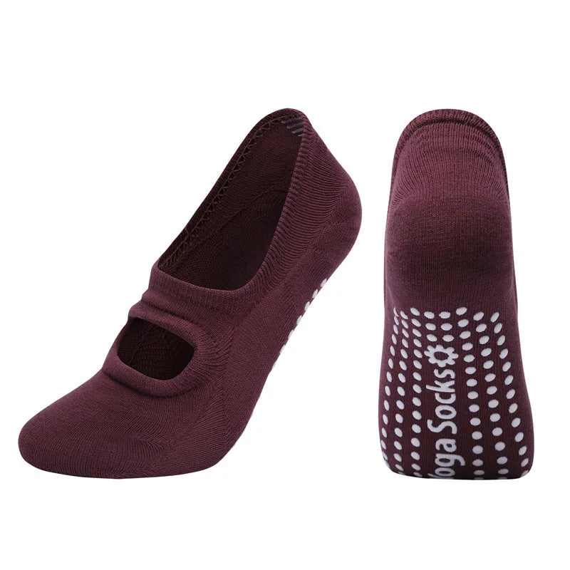 EU 35-42 Silicone Anti-Slip Backless Yoga Socks Women Pilate Socks Indoor Dance Ballet Fitness Sports Socks for Fitness Gym