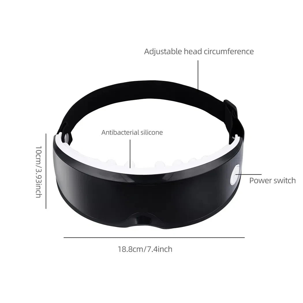 Eye Massager with Magnetic Therapy – Intelligent Eye Massage Device with 9 Vibration Modes for Fatigue Relief Smart Eye Massage Instrument
