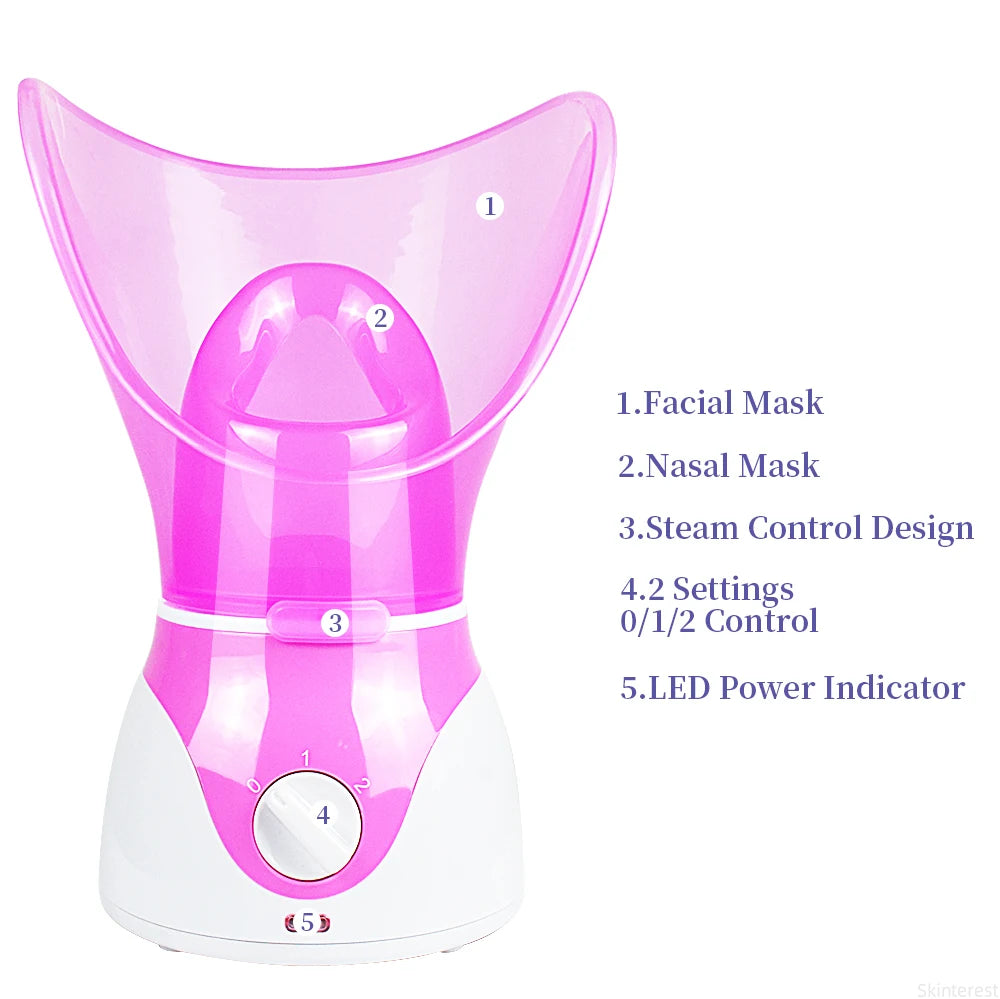 50ML Mini Face Steamer & Nose Steamer – Portable Facial Steamer for Deep Hydration, Pore Cleansing & Daily Skin Care