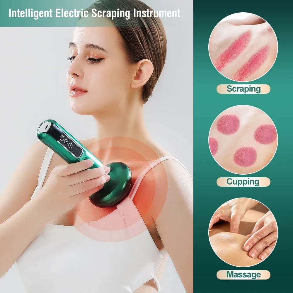 Chinese Electric Vacuum Suction Cup Cupping Massage Machine – Gua Sha Therapy Set for Slimming & Cellulite Relief