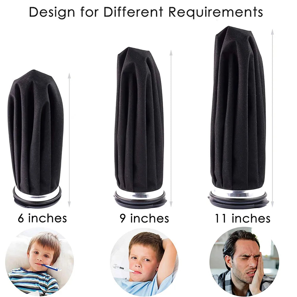 Reusable Ice Pack & Hot Water Compress Bag for Knee, Injuries, Headaches, Kids & Adults