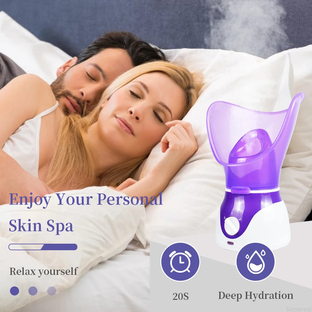 50ML Mini Face Steamer & Nose Steamer – Portable Facial Steamer for Deep Hydration, Pore Cleansing & Daily Skin Care