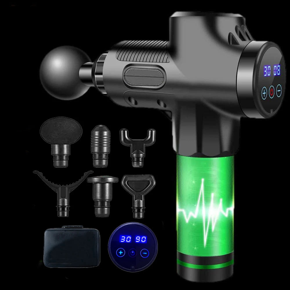 30-Level Electric Massage Gun – Deep Tissue Handheld Massager for Full Body Relief For Male and Female
