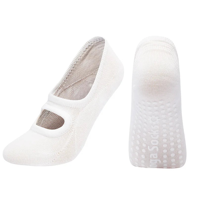 EU 35-42 Silicone Anti-Slip Backless Yoga Socks Women Pilate Socks Indoor Dance Ballet Fitness Sports Socks for Fitness Gym