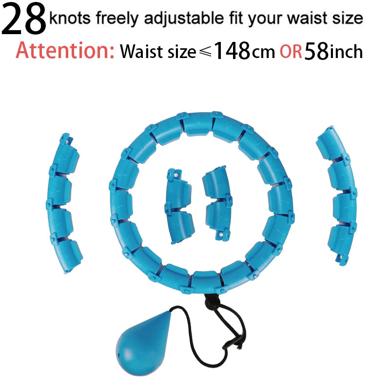 Smart Weighted Hula Hoop – Exercise Hoop for Adults with Adjustable Weight & Detachable Design, Home Fitness Equipment for Home