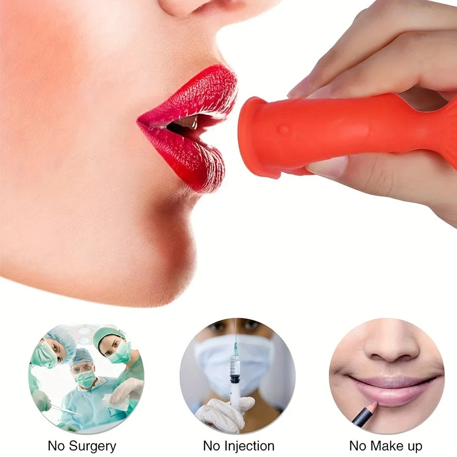 Lip Plumping Tool – Silicone Lip Filler & Natural Lip Enhancement Tool for Fuller, Glamorous Lips and Facial Exercises