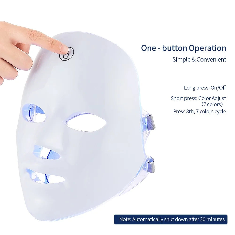 Face and Neck Beauty Machine – LED Skin Care Tool for Skin Rejuvenation and Facial Treatment