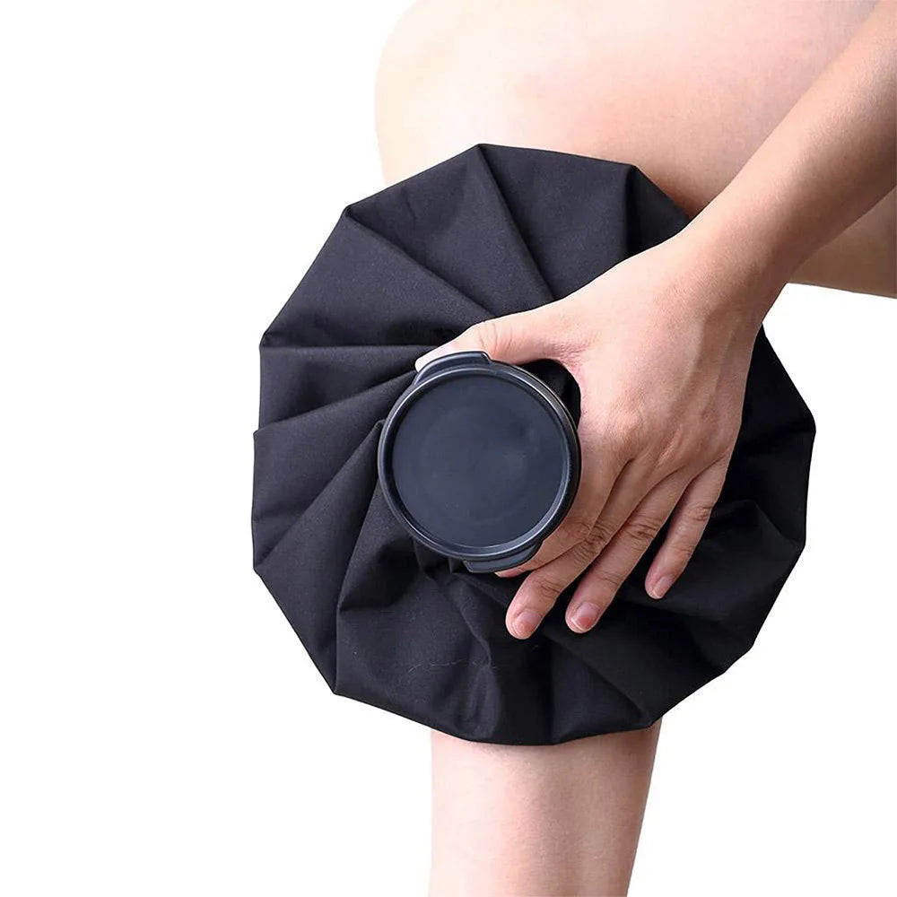 Reusable Ice Pack & Hot Water Compress Bag for Knee, Injuries, Headaches, Kids & Adults
