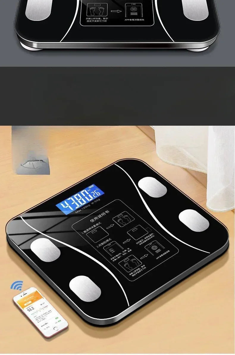 Smart Bluetooth Body Fat Scale – Electronic Weight Scale Machine for Home Use