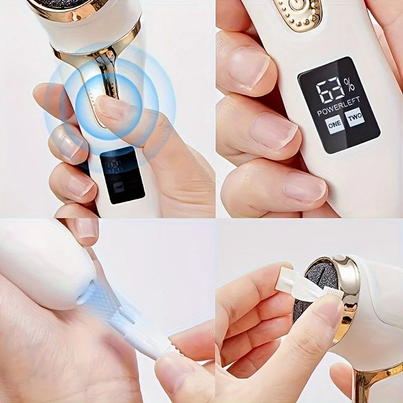 Pedicure Machine Callus Remover – Electric Foot Grinder & Dead Skin Remover Pedicure Tools for Smooth Feet