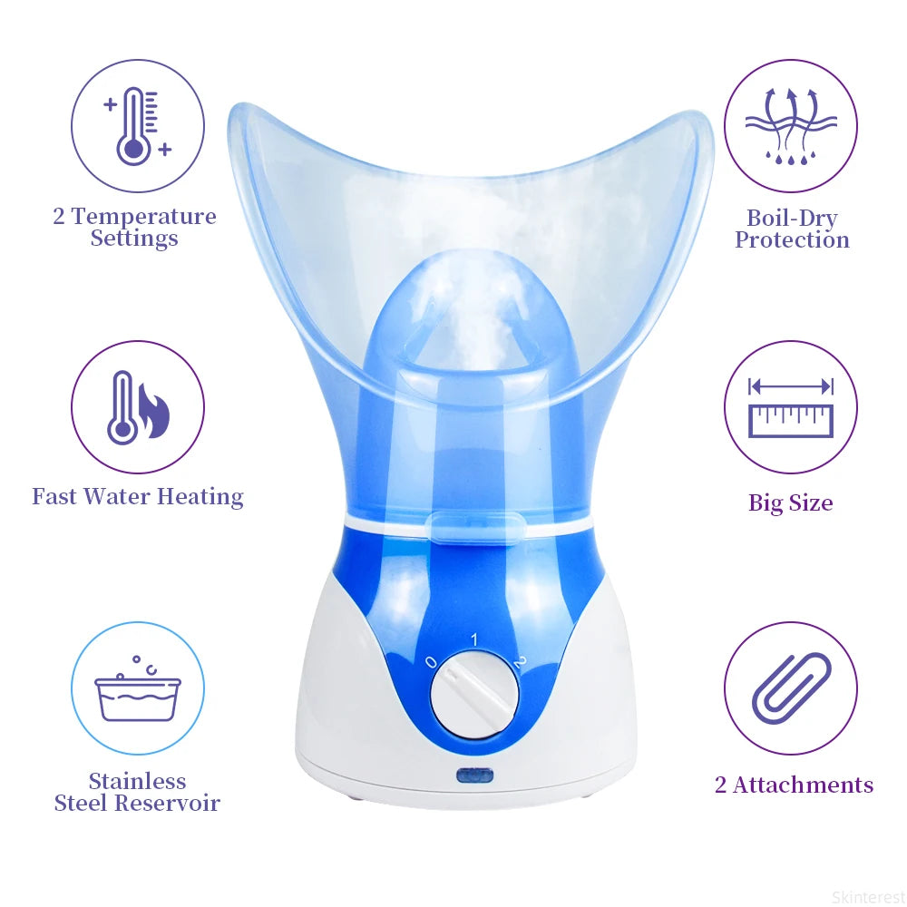 50ML Mini Face Steamer & Nose Steamer – Portable Facial Steamer for Deep Hydration, Pore Cleansing & Daily Skin Care