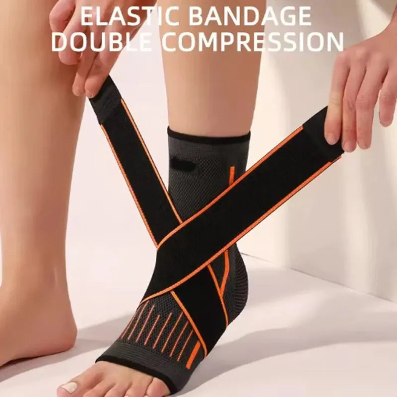 Adjustable Compression Ankle Support for Men & Women – Running, Hiking, Basketball Ankle Brace for Sports Protection
