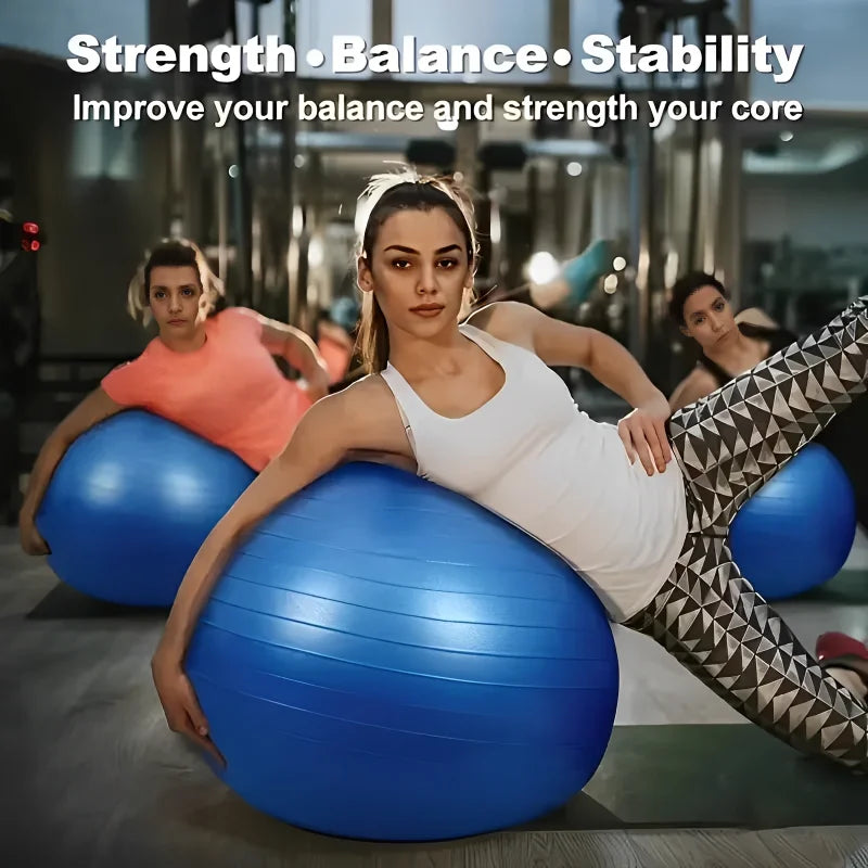 45CM–95CM Balance Exercise Ball – Gym Balls for Fitness, Yoga, Pilates & Home Workout | Thickened Anti-Burst PVC Equipment
