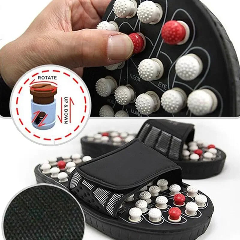 Acupoint Massage Slippers Foot Massager Flip Flop for Feet – Unisex Acupoint Slipper for Home Therapy & Health Care